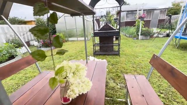 Уютная летняя беседка "Трали-Вали" Как выглядит беседка спустя 2 года на участке. смотреть онлайн