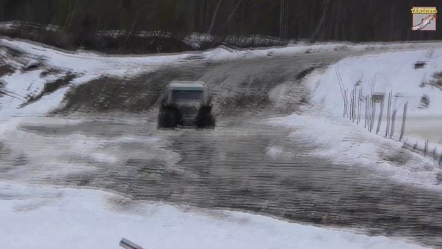 Вездеход 6х6 "ТАЙМЕНЬ". Весеннее путешествие. Рыбалка в п.Саранпауль. Часть 1 смотреть онлайн