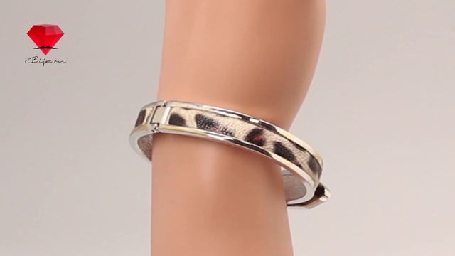 Bije.ru: Браслет из полированной стали с кожаной вставкой Helena (Эльена) смотреть онлайн