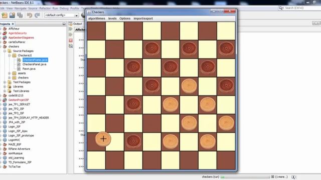 JAVA game checkers смотреть онлайн