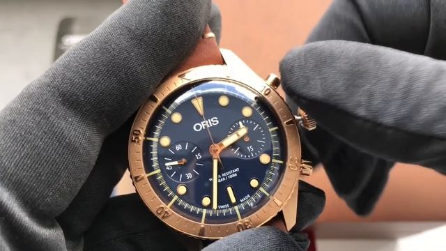 Бронза! Обзор лимитки Oris Carl Brashear Chronograph смотреть онлайн