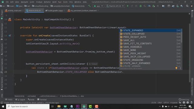 #2 Android Bottom Sheet Tutorial - Persistent Bottom Sheet смотреть онлайн