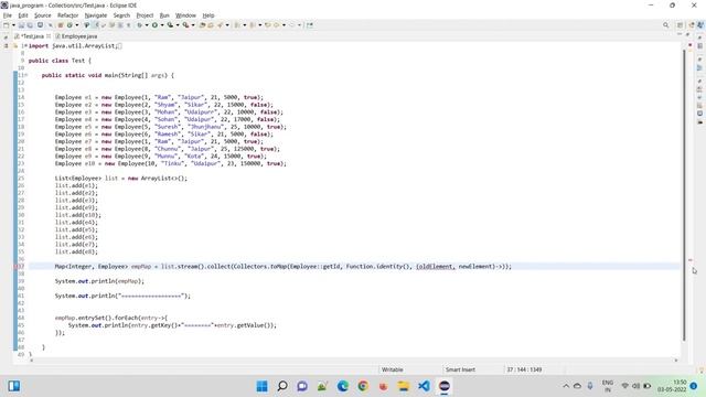Resolve IllegalStateException || Convert List into Map using Java 8 || Stream API смотреть онлайн
