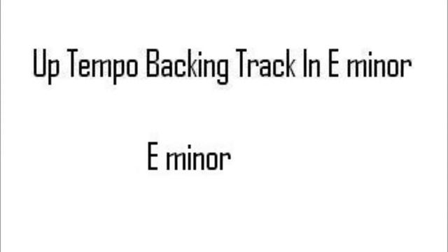 Up-tempo Backing Track In E Minor (Emi) With Chord Changes For Lead Guitar Improvisation Practice смотреть онлайн
