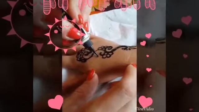 Роспись хной( рисунок на руке) мехенди смотреть онлайн