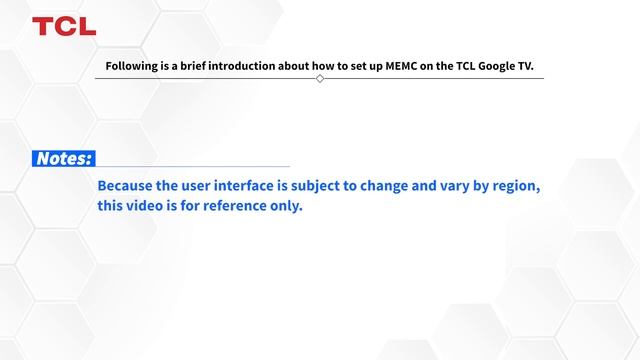 Set Up MEMC On TCL Google TV