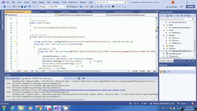 SignalR & SQL Dependency смотреть онлайн