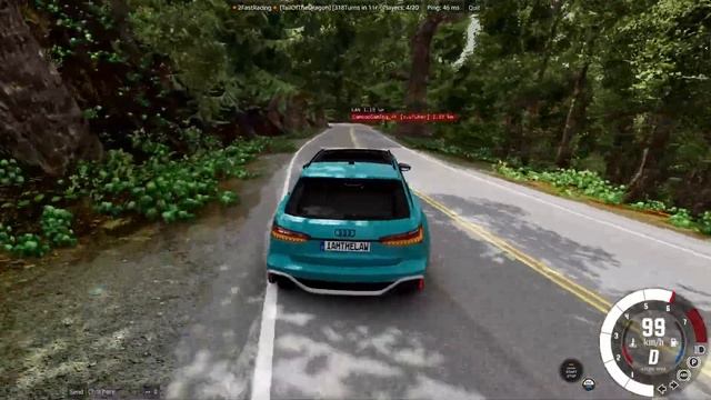 Racing on Extreme Narrow Roads in FAST Cars! (BeamNG Multiplayer) смотреть онлайн