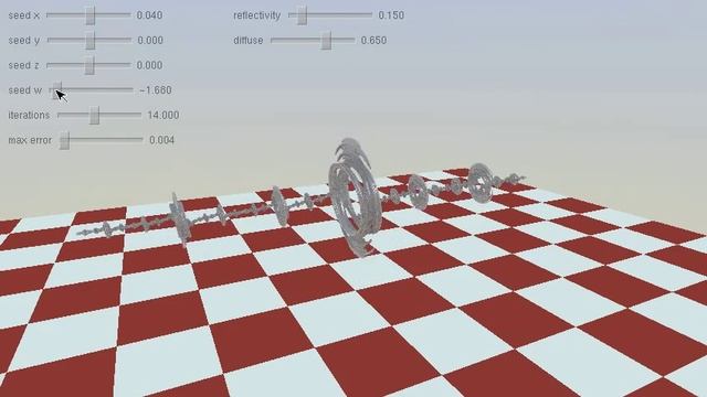 Realtime GPU Quaternion Julia Raytracer in GLSL смотреть онлайн