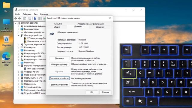 Пропал курсор мыши Windows 11.Не видит мышку.Не работает компьютерная мышка.Курсор мыши не двигаетс смотреть онлайн