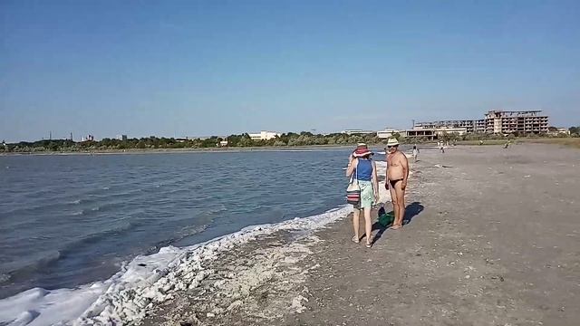 Крым. Евпатория. Озеро Майнак. Майнакское солёное озеро. смотреть онлайн