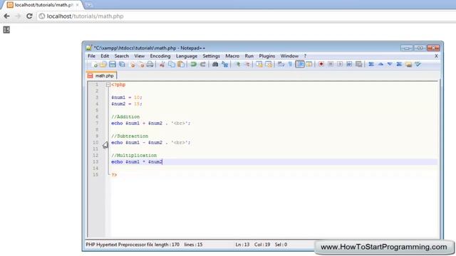 PHP Tutorial 8 - Math Operators (PHP For Beginners) смотреть онлайн