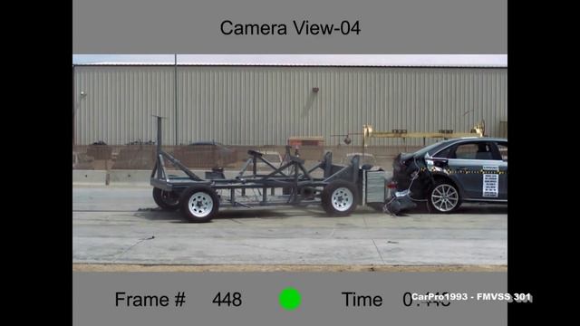 2008-2016 Audi A4 (B8/8K) FMVSS 301 Rear Crash Test (50 Mph)