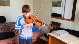 Юный музыкант и скрипач, Задорная песенка на скрипке