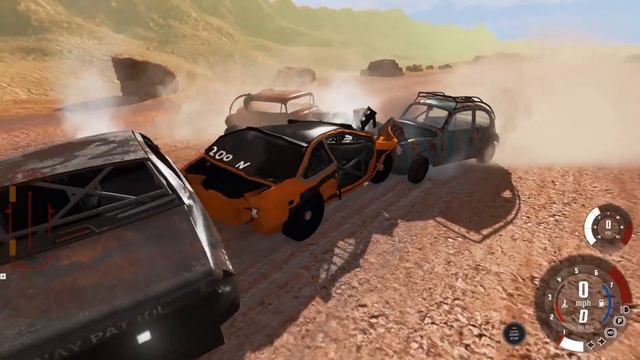 Insane Mad Max Race & Huge Crashes! - BeamNG Gameplay & Crashes смотреть онлайн