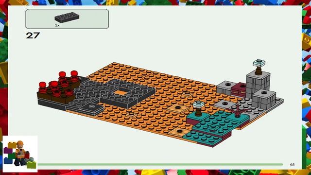 LEGO instructions - Minecraft - 21185 - The Nether Bastion смотреть онлайн