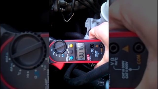 Daewoo Lanos 1.5 пусковой ток стартера (клещи UT204A) смотреть онлайн