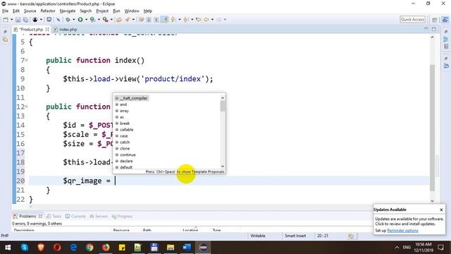Generate QRCode in CodeIgniter смотреть онлайн