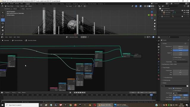 How to set spider web EVERYWHERE in Blender via Geonodes (Raycast)?! Как оплести паутиной всё?! смотреть онлайн