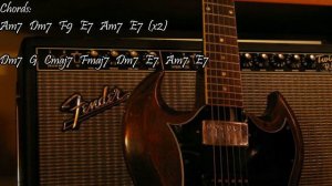 Smooth Jazz Backing Track for Guitar In Key of A Minor
