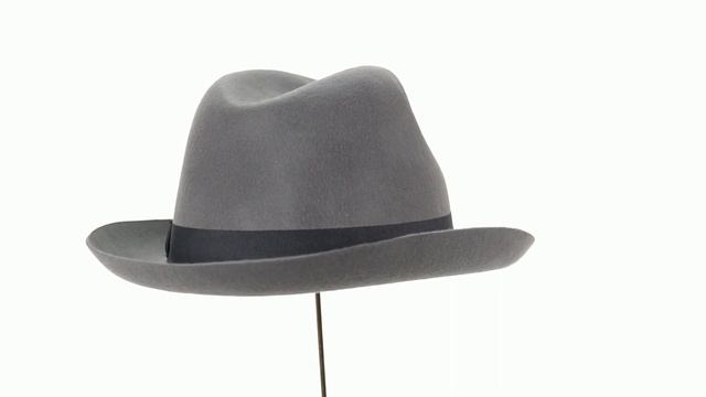 Шляпа Федора серая с обрезным краем смотреть онлайн