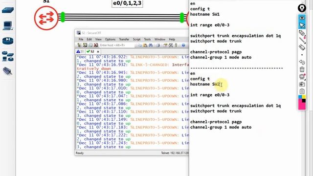 Free CCNP ENCOR 350-401 | PAGP Lab | Video 26 смотреть онлайн