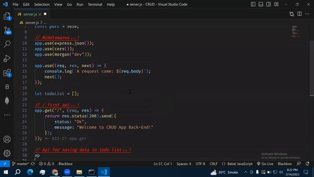 Back-End Dev | How to Build a REST API in Node JS & Express JS | Send and Retrieved Data from Serve смотреть онлайн