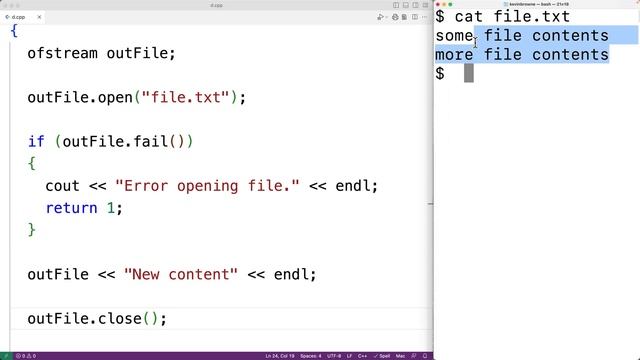 Append Text To A File | C++ Tutorial смотреть онлайн