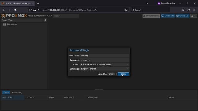 How to create users and set permissions in Proxmox смотреть онлайн