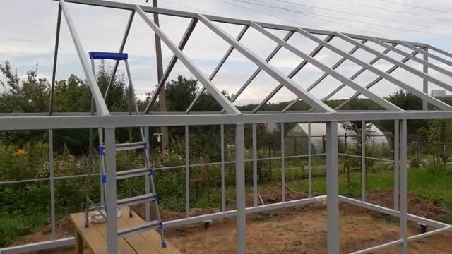 теплица из профильной трубы своими руками. часть 6. конструктив смотреть онлайн