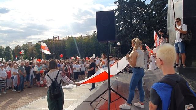 Беларусь. Молодечно 2020 15 августа . Площадь. Часть 1. смотреть онлайн
