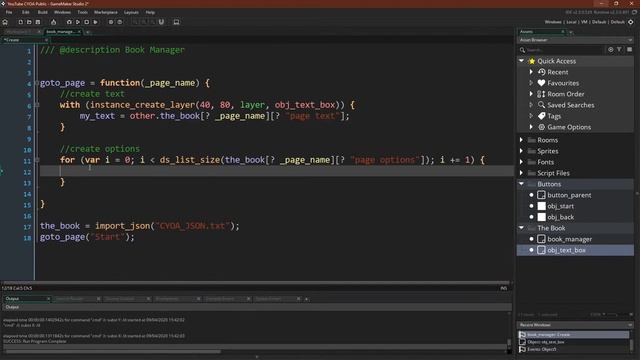 Making a Choose Your Own Adventure Style Game in GameMaker Studio 2.3 [Part 2/2] смотреть онлайн