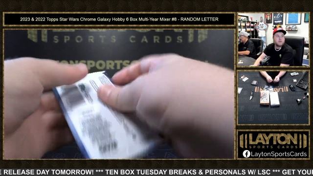 2023 & 2022 Topps Star Wars Chrome Galaxy Hobby 6 Box Multi Year Mixer #8 RANDOM LETTER смотреть онлайн