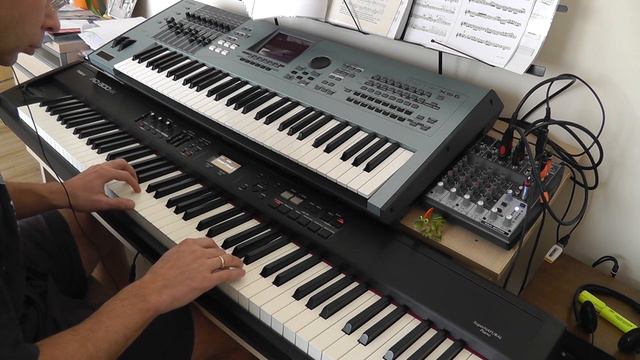 Roland RD 300NX + Motif XS6 смотреть онлайн