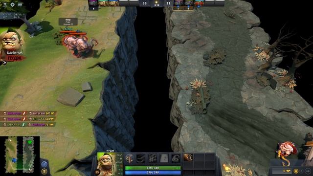 Dota 2 кастомка ( Pudge wars 1 hook 1 kill ) 1 против 3 смотреть онлайн