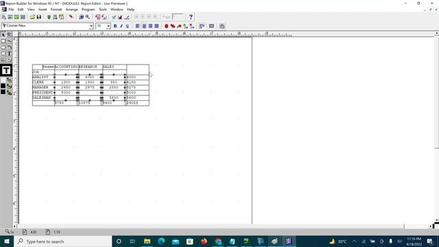12. Matrix Report in Oracle Report Builder смотреть онлайн