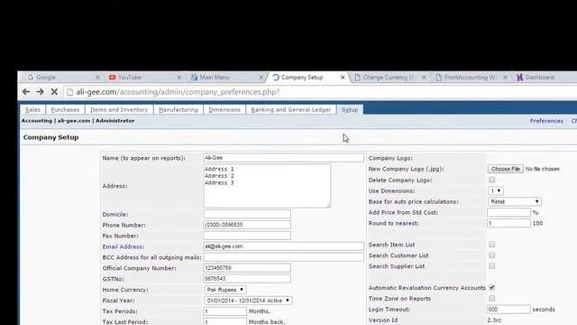 Front Accounting- Company Set Up смотреть онлайн