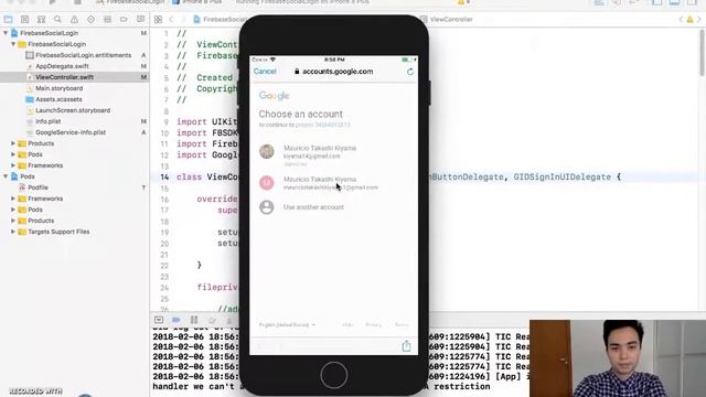Social Login Firebase App in Swift 4 смотреть онлайн