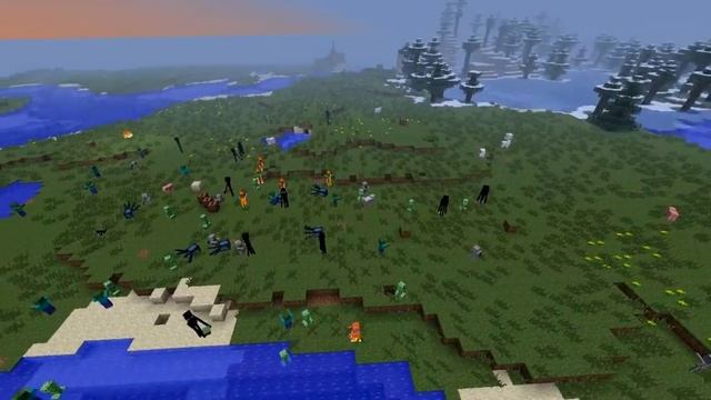 minecraft 1.3.1 приколы , монстры встречают рассвет . смотреть онлайн