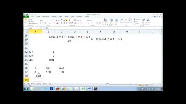 Differential Equation in Excel смотреть онлайн
