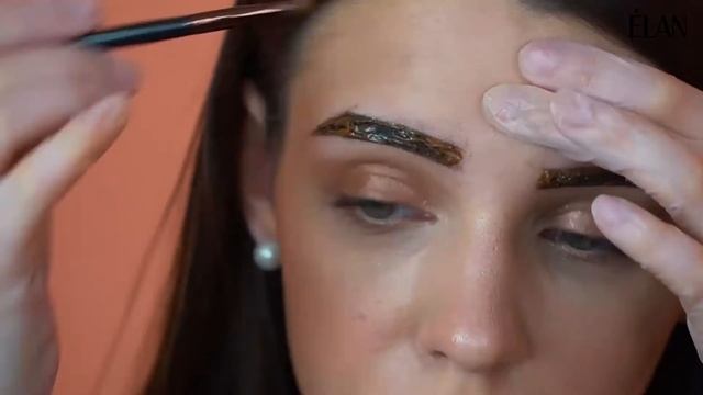How to Tint Eyebrows Step by Step Tutorial (Élan Professional Line) смотреть онлайн