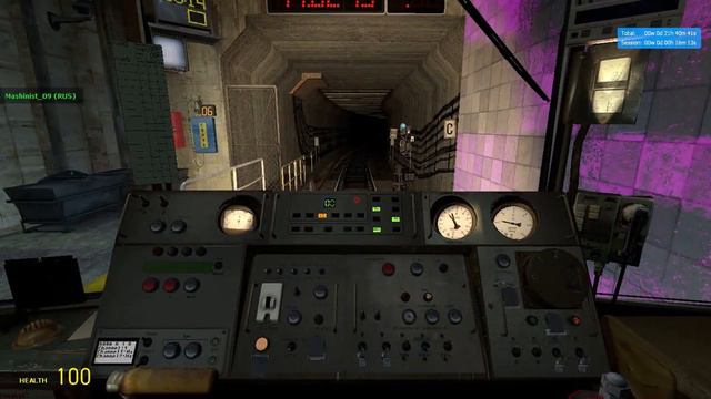 [Timelapse] GMod Metrostroi: Поездка по внешней Кольцевой линии смотреть онлайн
