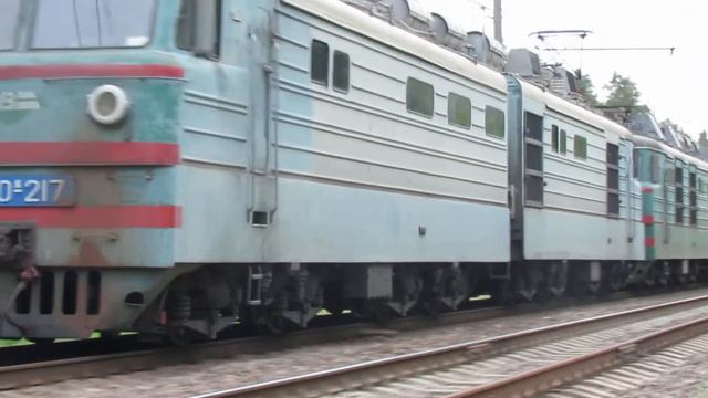 сплотка электровозов ВЛ80к-217,ВЛ80к-553,ВЛ80к-663 с резервом на перегоне Мотовиловка - Васильков 1