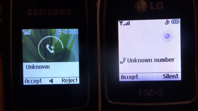 Samsung E1150i & LG A175 Incoming Calls