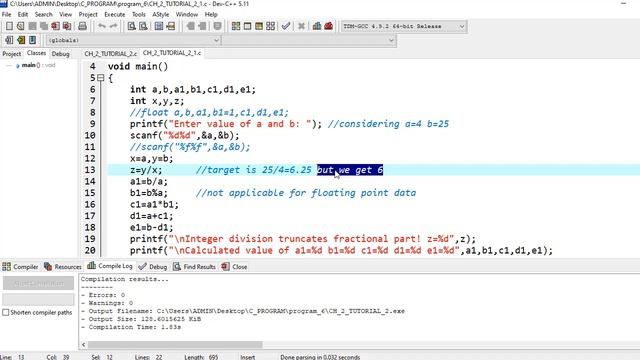 C Programming| Arithmetic Operator with Practical | Tutorial 9
