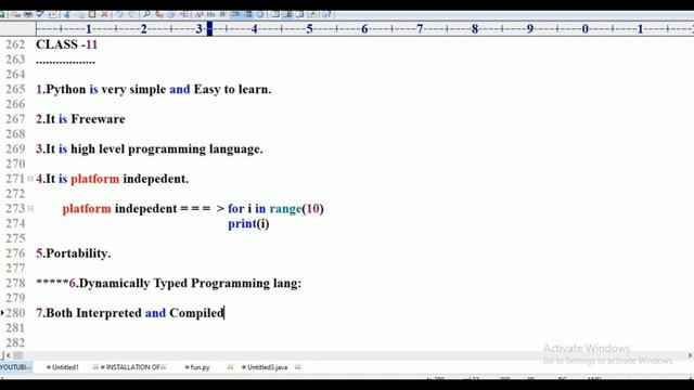 Features Of Python Part -4 Class - 11 || Learn Python Tutorial For Beginners - in Telugu And Englis смотреть онлайн