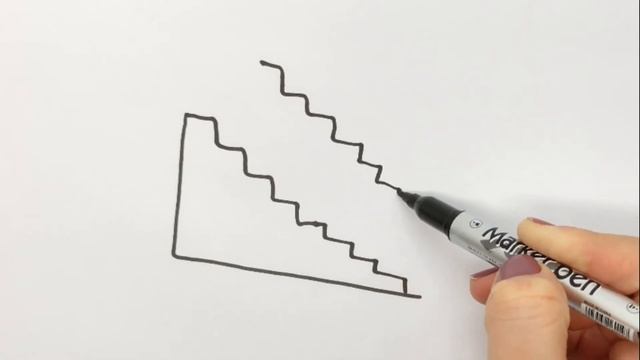 Drawing a picture of a staircase for kids/рисование картинки лестница для детей/bolalarga zina rasm смотреть онлайн