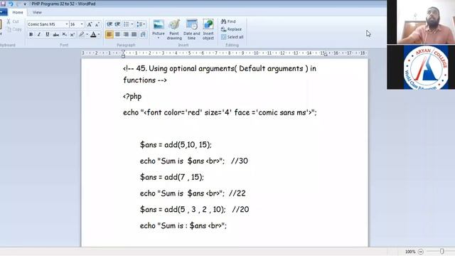 PHP Lecture 10 (Passing Array by reference, using global and local variable inside function) смотреть онлайн