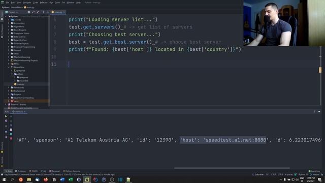 Internet Speed Test with Python смотреть онлайн
