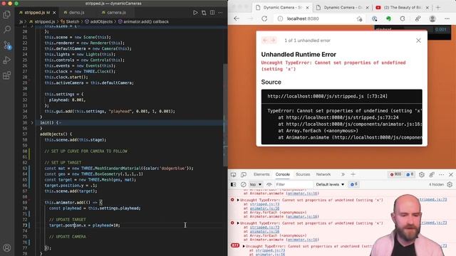 ThreeJS - Dynamic Camera смотреть онлайн